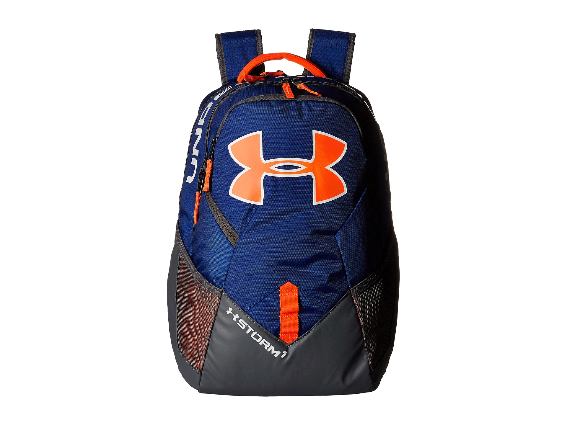 Under armour orange on sale and blue backpack